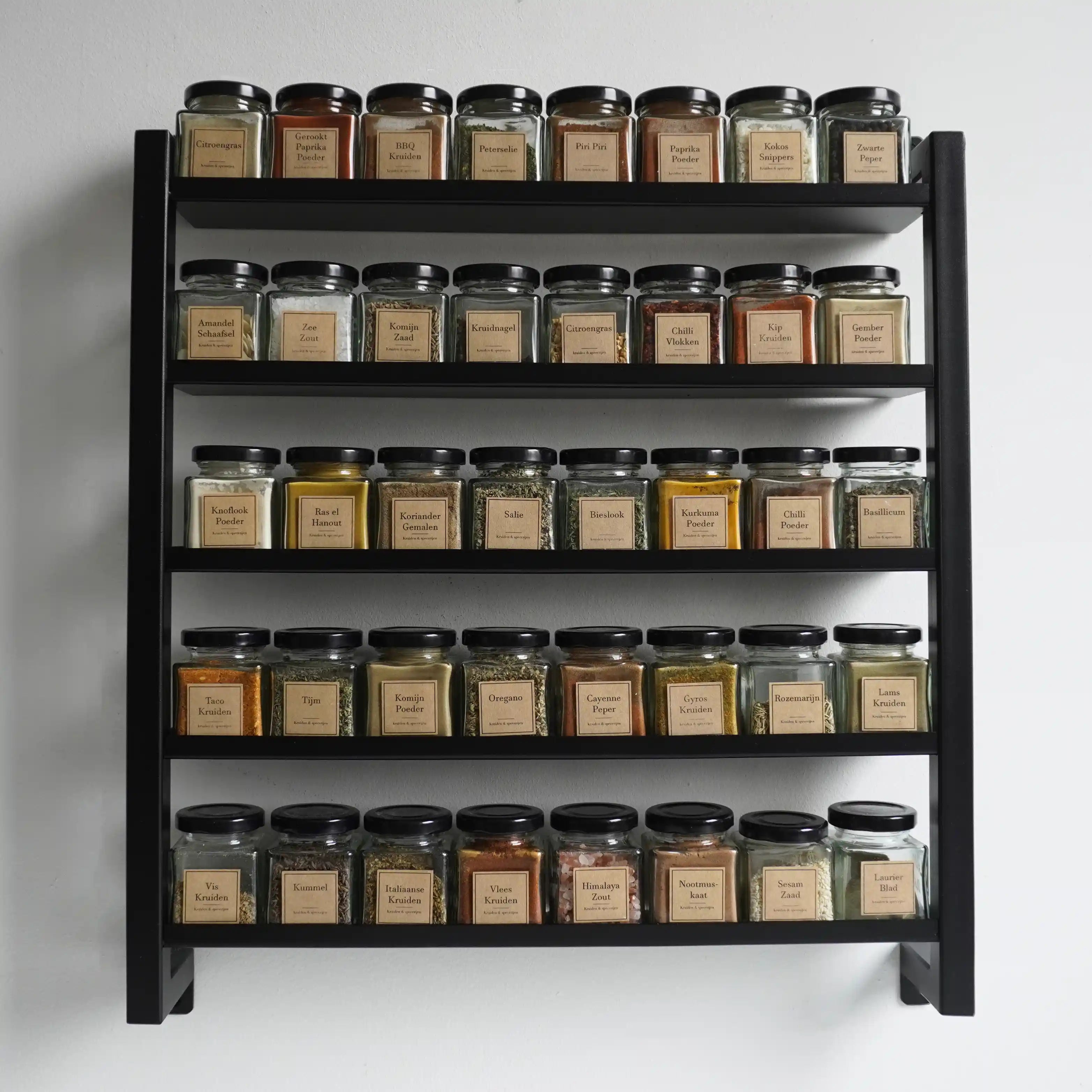 Stahl-Gewürzregal (40 Gläser)