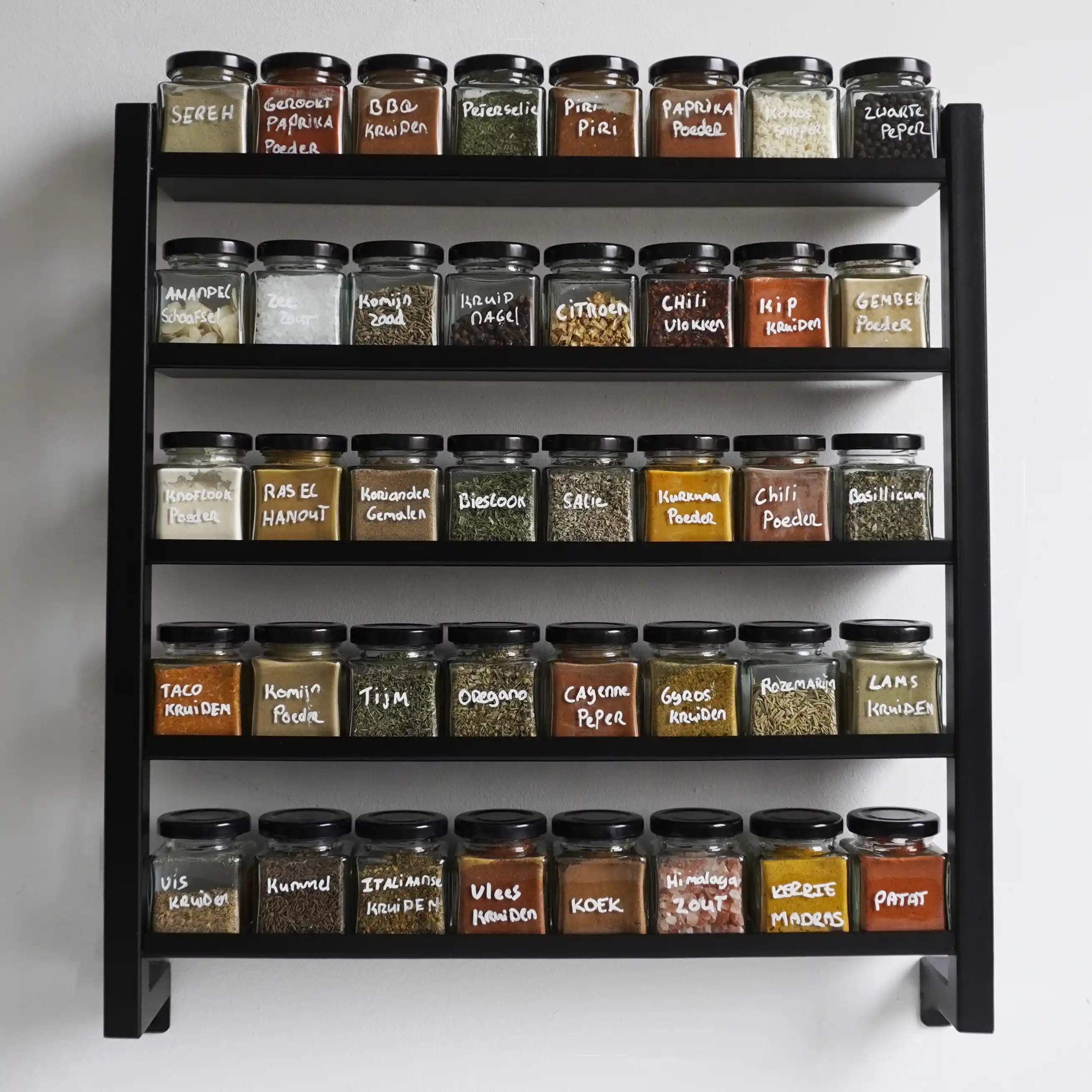 Stahl-Gewürzregal (40 Gläser)