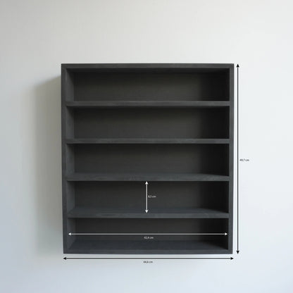 Schwarzes Gewürzregal (40 Gläser)
